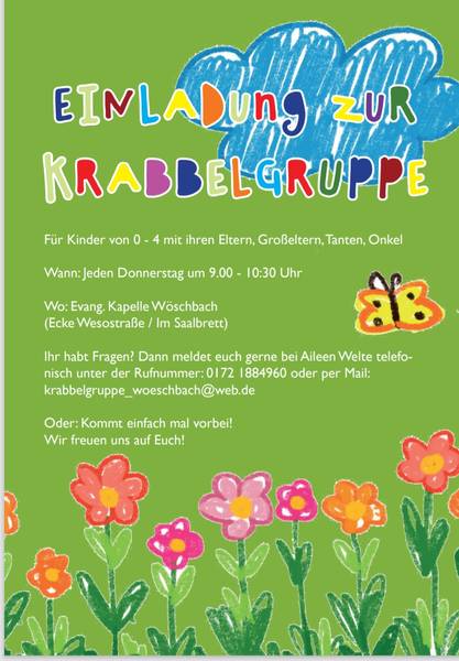 Quelle: Aileen Welte, Krabbelgruppe Wöschbach